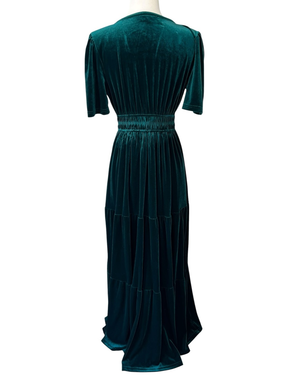 Baltic Born Artemis Velvet Maxi Dress in Emerald Green - Picture 10 of 10